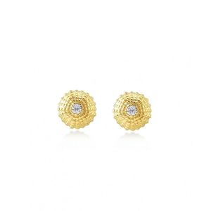 2. Sea Urchin, sterling silver earrings Gold