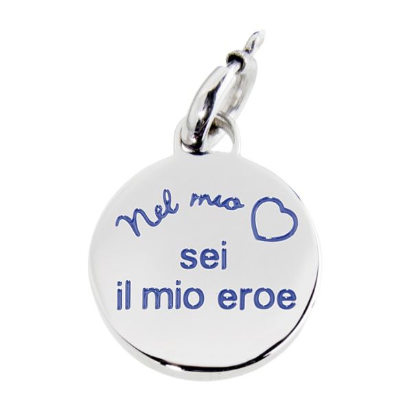 "You are my hero" Charm Steel Marlù Gioielli