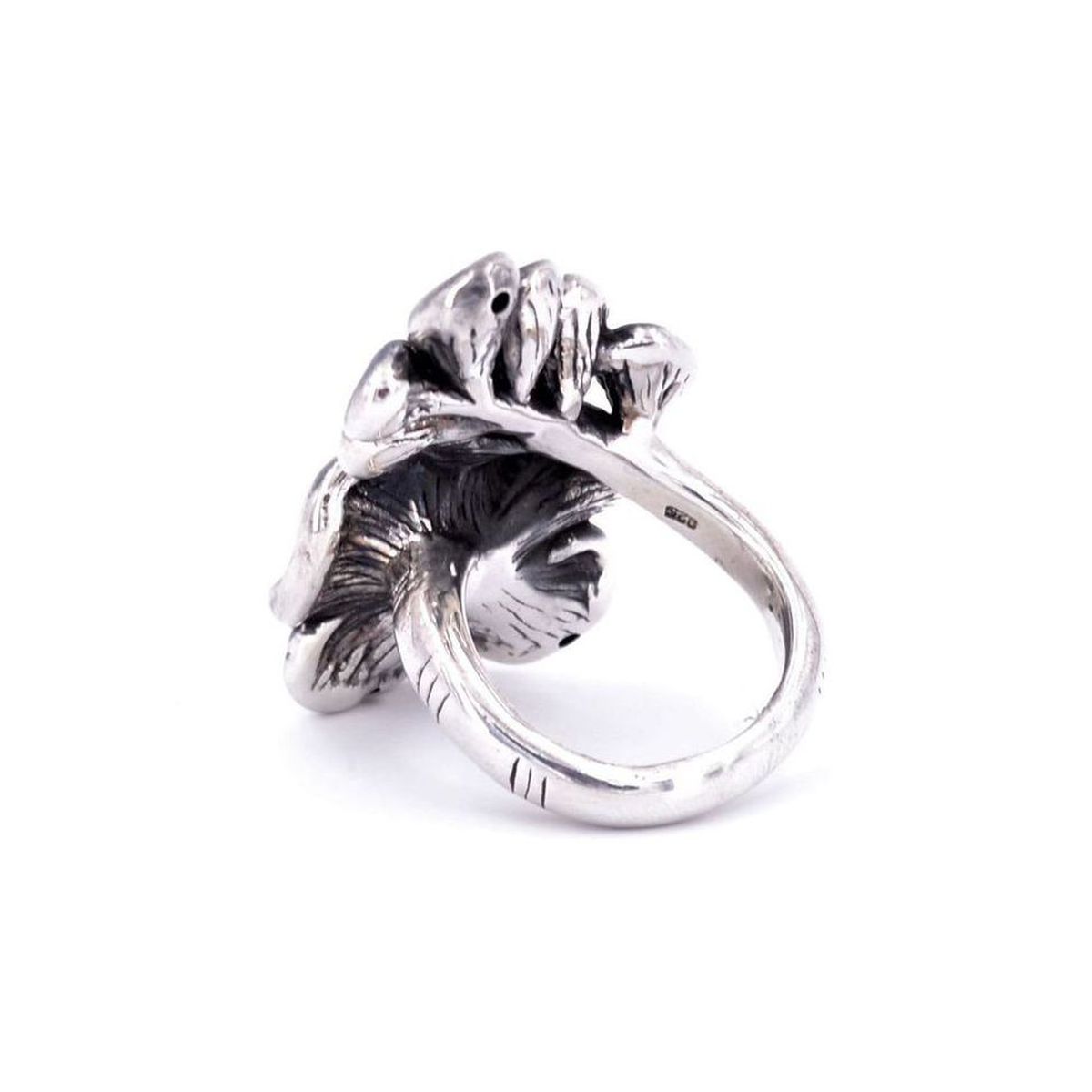 2. Flo, silver ring Silver Grey BRASS Workshop brsaa05