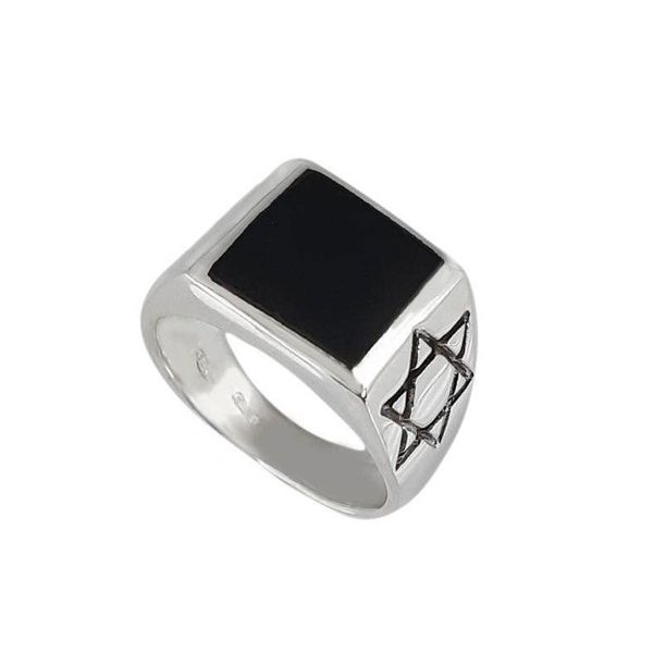 Anello argento925 David Nero BRASS Workshop