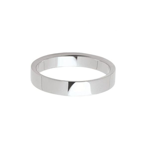 Anello fascia piatta 5 mm grigio argento BRASS Workshop