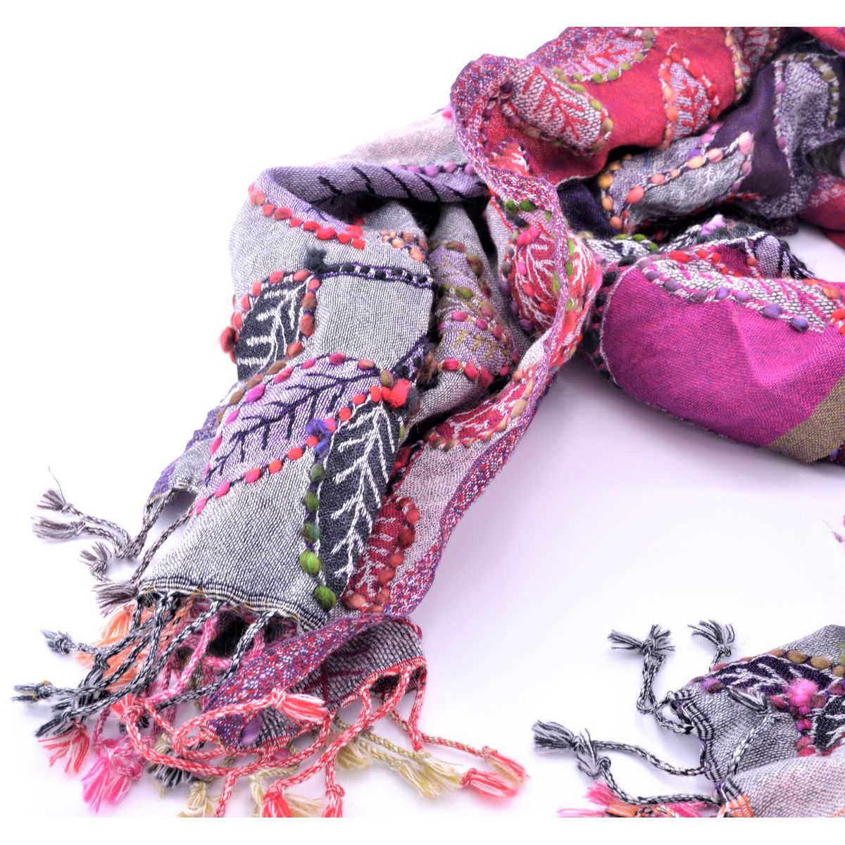 DAMILY Sciarpa Grande Floreale Per Donna – 180x80 Cm – Tessuto Leggero In Poliestere – Scialle, Coprispalle, Pareo Da Spiaggia – Stampa Fiori