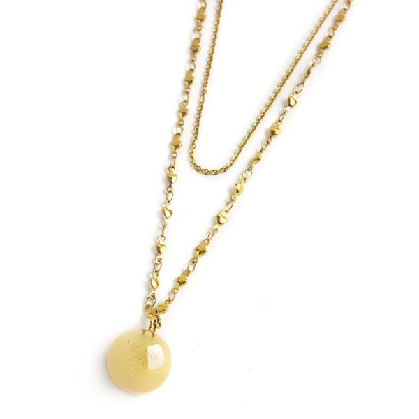 1. Collana chiama angeli doppia catena Oro