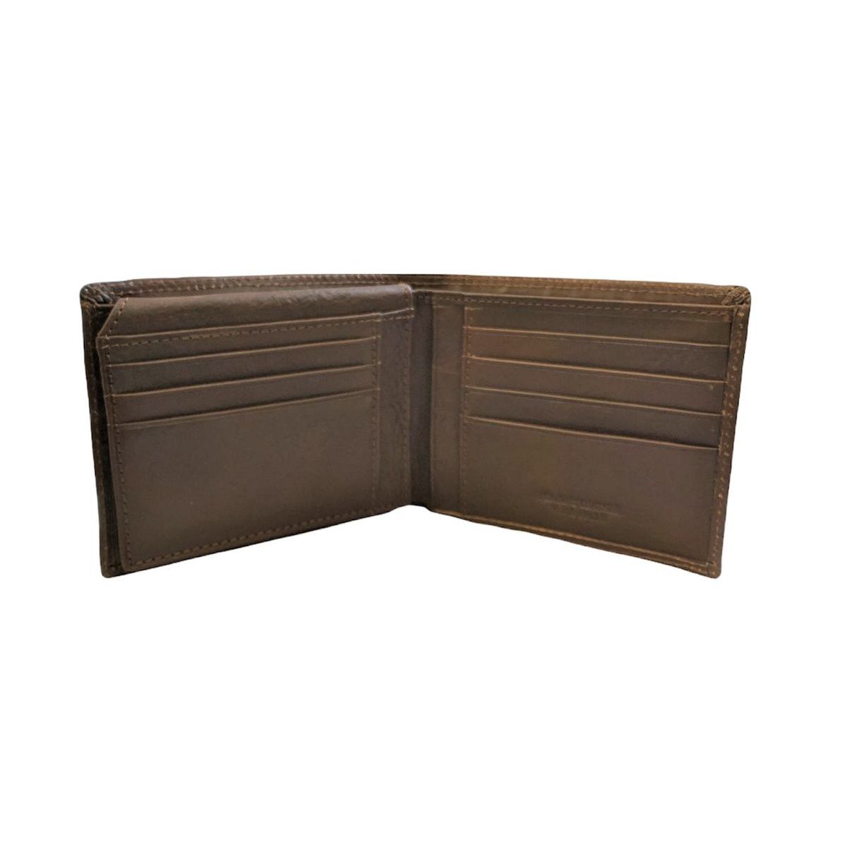 3. Men's leather wallets dark brown BRASS Workshop op-8009