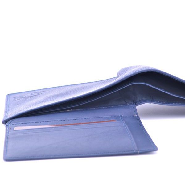 2. Men's leather wallets Blue
