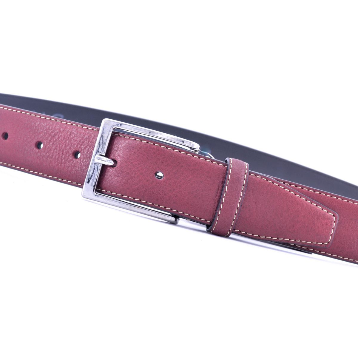 Portacellulare Da Cintura In Pelle Bordeaux | Acciaio - Foto 2