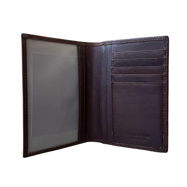 3. Document and card holder Dark brown BRASS Workshop op-8455