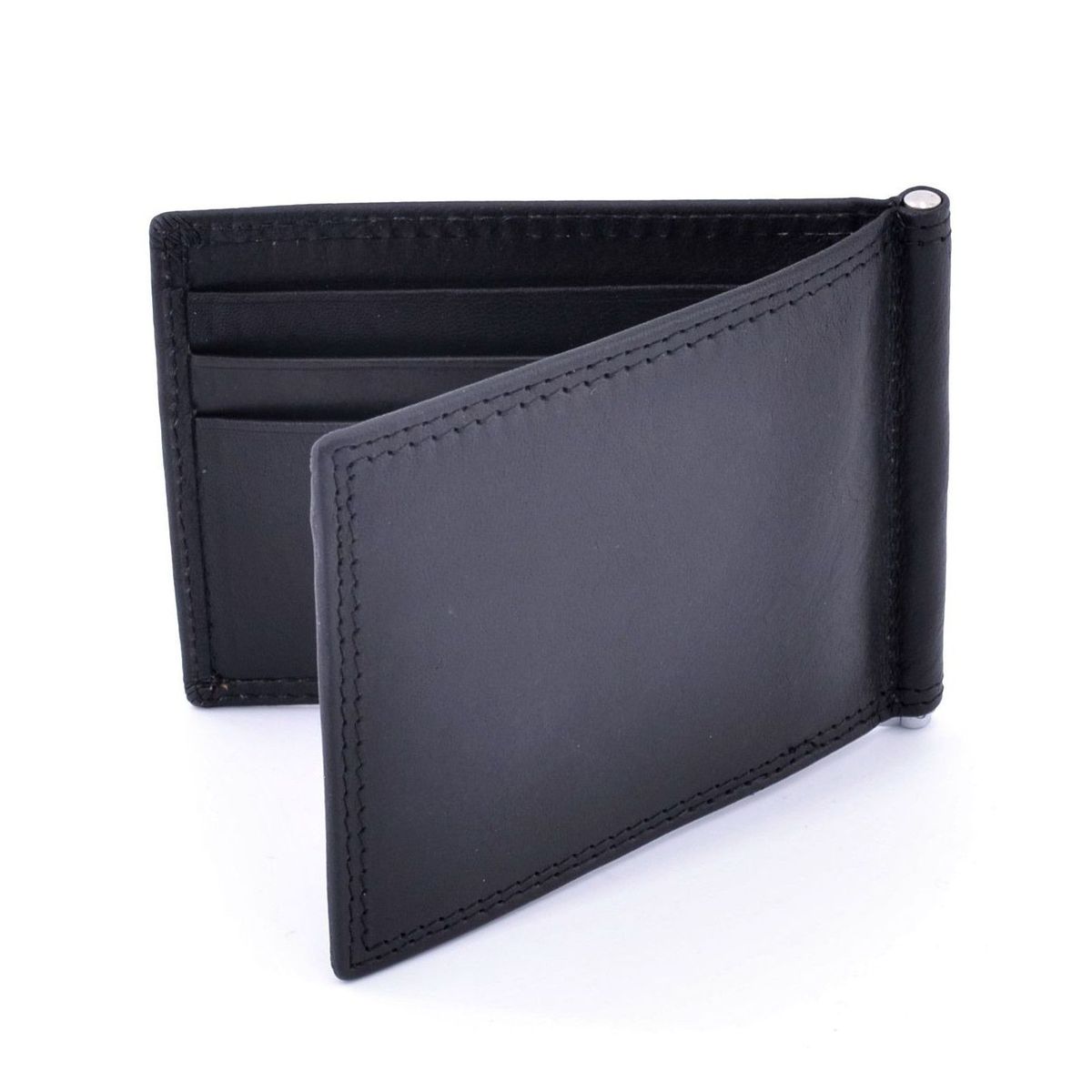 3. Spring-loaded card holder black BRASS Workshop op-8413