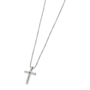 Hematite cross, Black steel necklace steel Marlù Gioielli