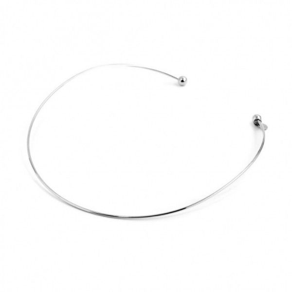 Rigid wire collar Steel Marlù Gioielli