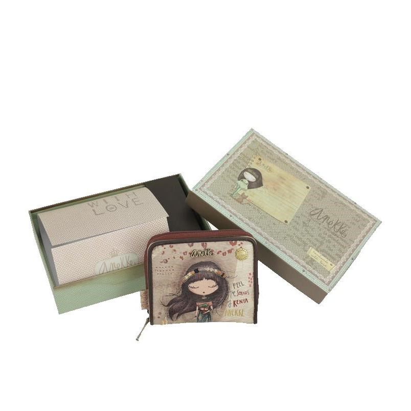 4. Portafogli con portamonete Anekke marrone Anekke 32720-07-903