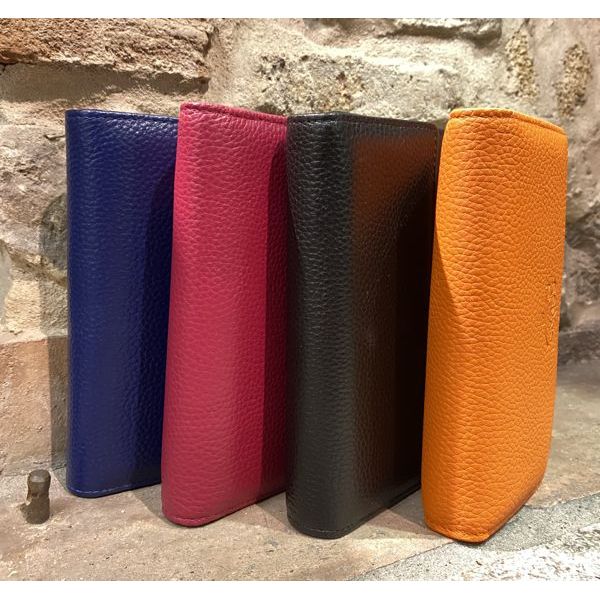2. Multicolored internal wallets orange BRASS Workshop d-8283