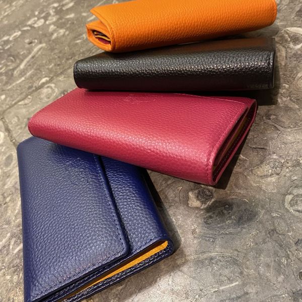 3. Multicolored internal wallets cyclamen BRASS Workshop d-8283