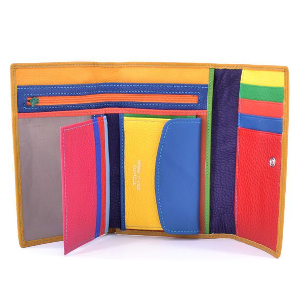 2. Multicolored internal wallets mustard