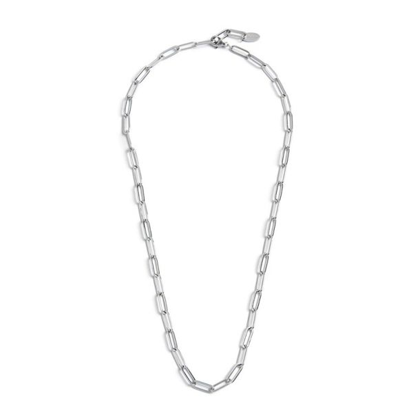 Collana acciaio catena maglia larga acciaio Marlù Gioielli