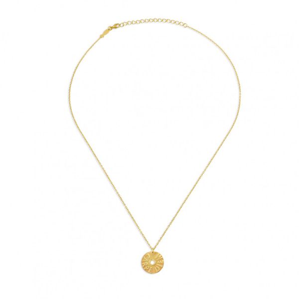 Carpe Diem, sterling silver necklace gold Kurshuni Gioielli