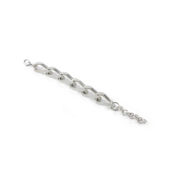 Bracciale metallo catena grossa regolabile acciaio Antùra Accessori