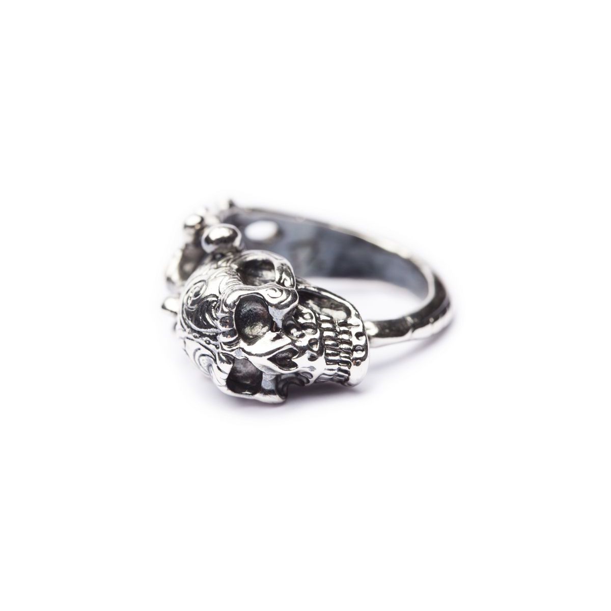 Anello Teschio In Acciaio Inossidabile - Stile Gotico Vintage Per Uomo E Donna - Foto 10