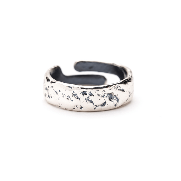 Anello argento fede martellata argento Portonovo bracciali italiani