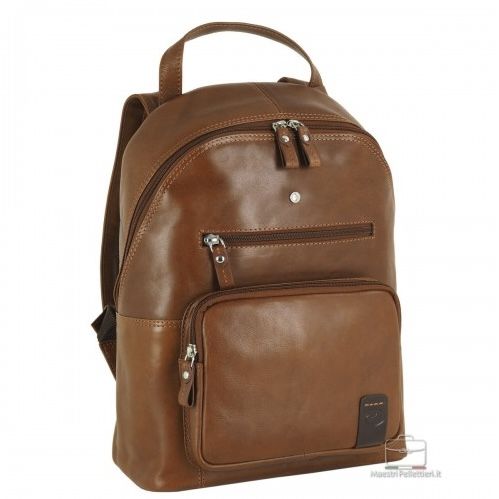 1. Leather backpack for pc 13 " brown BRASS Workshop 8372c