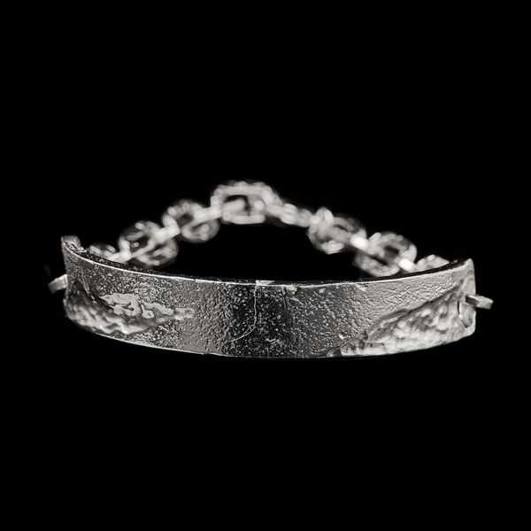 Bracciale fascia liscia argento BlindLab