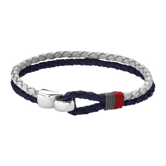 Aurstore Bracciale Unisex In Vera Pelle E Acciaio Inox | Chiusura Magnetica | Lunghezza 22 Cm | Gioiello Uomo E Donna - 2