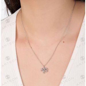 2. Turquoise “Coral Reef” Necklace silver gray