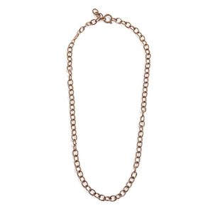 Steel necklace chain round ring 6 mm rosegold Marlù Gioielli