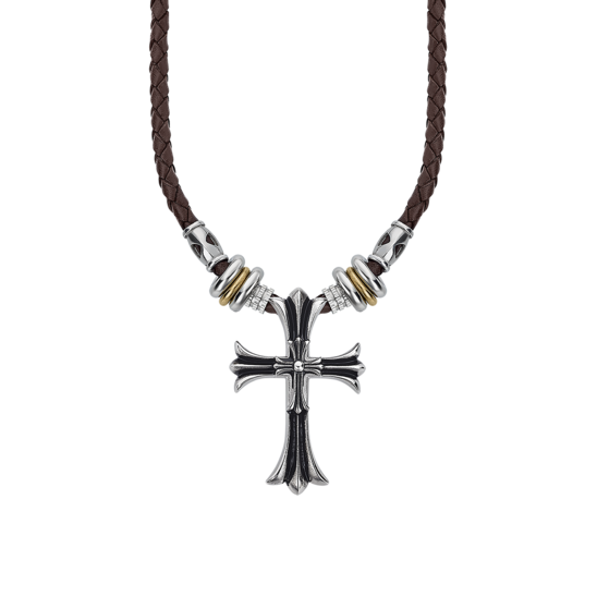 1. Collana LS2074 marrone LOTUS Style ls2074-1