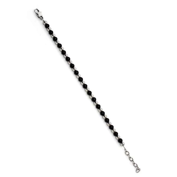 3. Spheres, steel bracelet Black BRASS Workshop bsf01