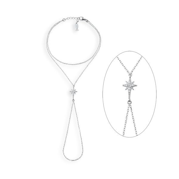 1. Polaris shahmaran bracelet silver gray Kurshuni Gioielli kr790-900sp