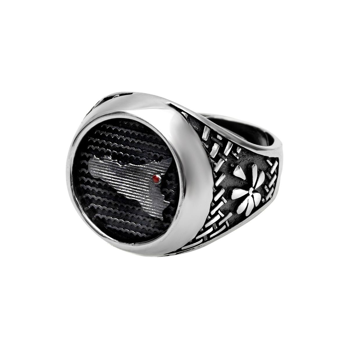 1. Anello "Sicilia" L grigio argento BRASS Workshop msr01l