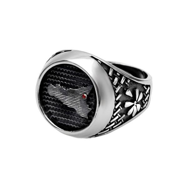 1. Anello "Sicilia" L grigio argento