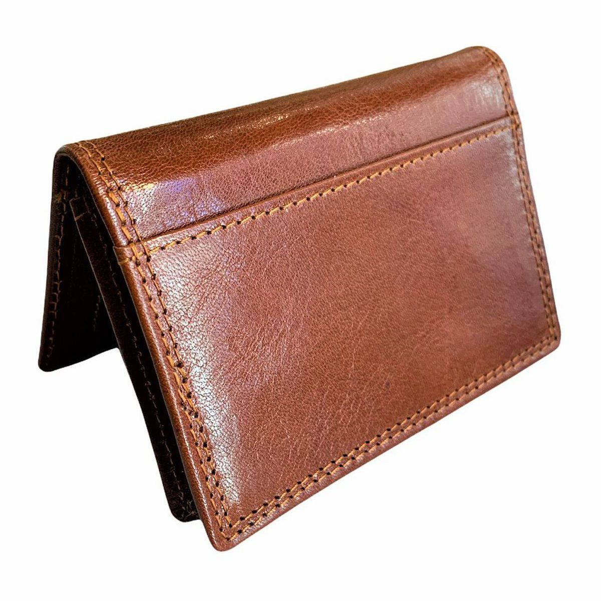 3. Leather card holder dark brown BRASS Workshop nf8595