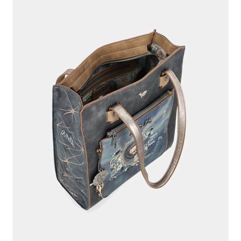 Anekke Eikon – Borsa Shopping A Doppio Manico In PU, 40x26x13 Cm, Con Tracolla Regolabile E Scomparti Interni