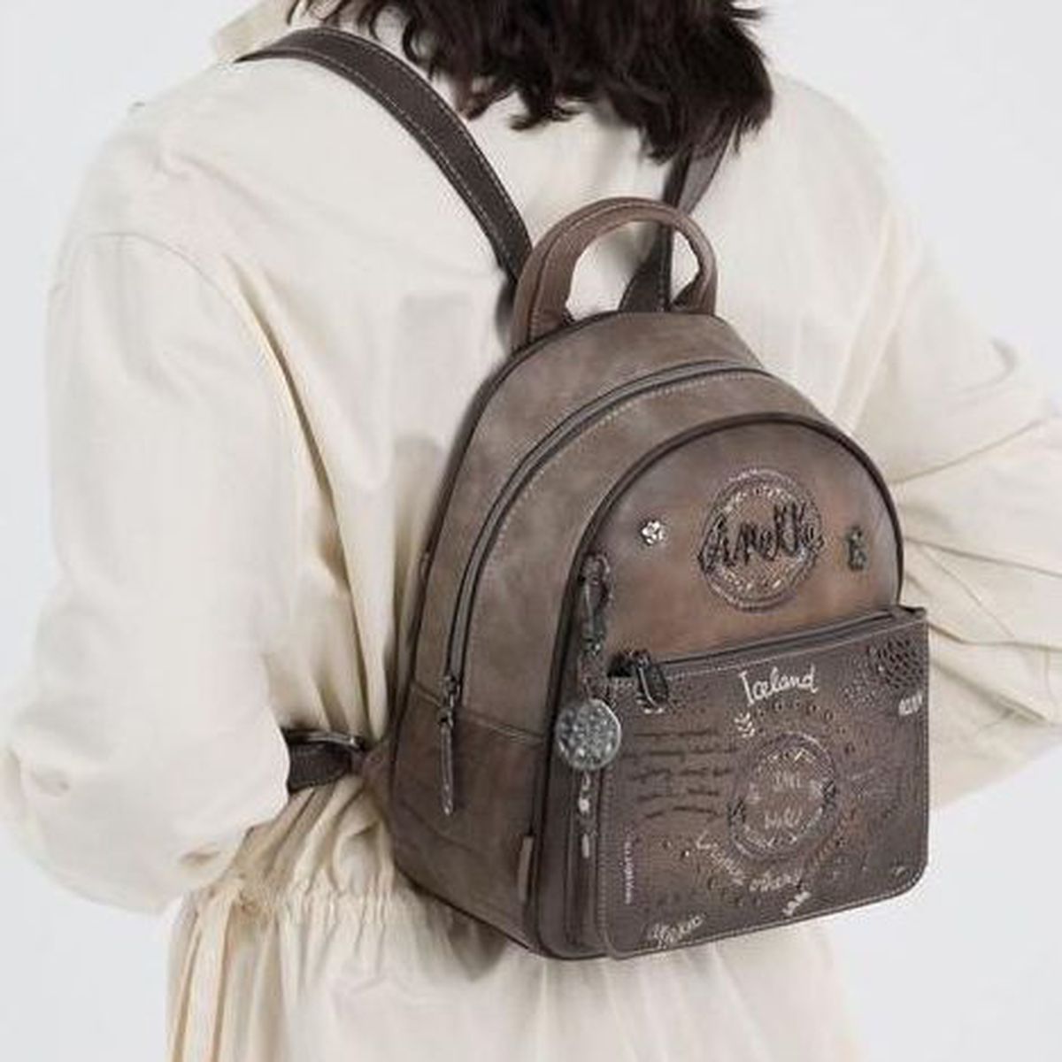 4. Anekke Iceland medium backpack brown Anekke 33745-071