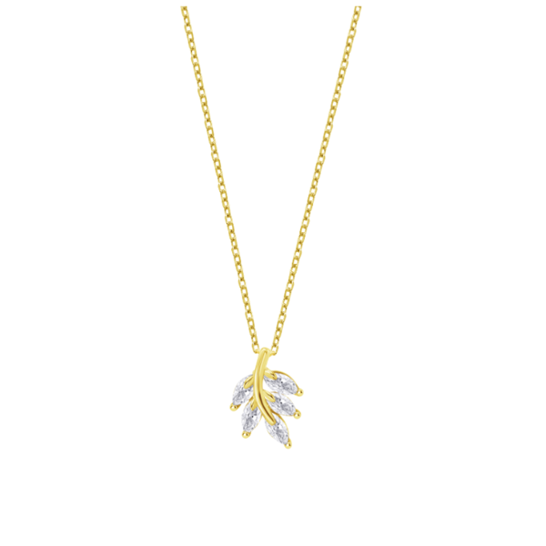 1. Necklace LP3086 gold LOTUS Silver lp3086-1