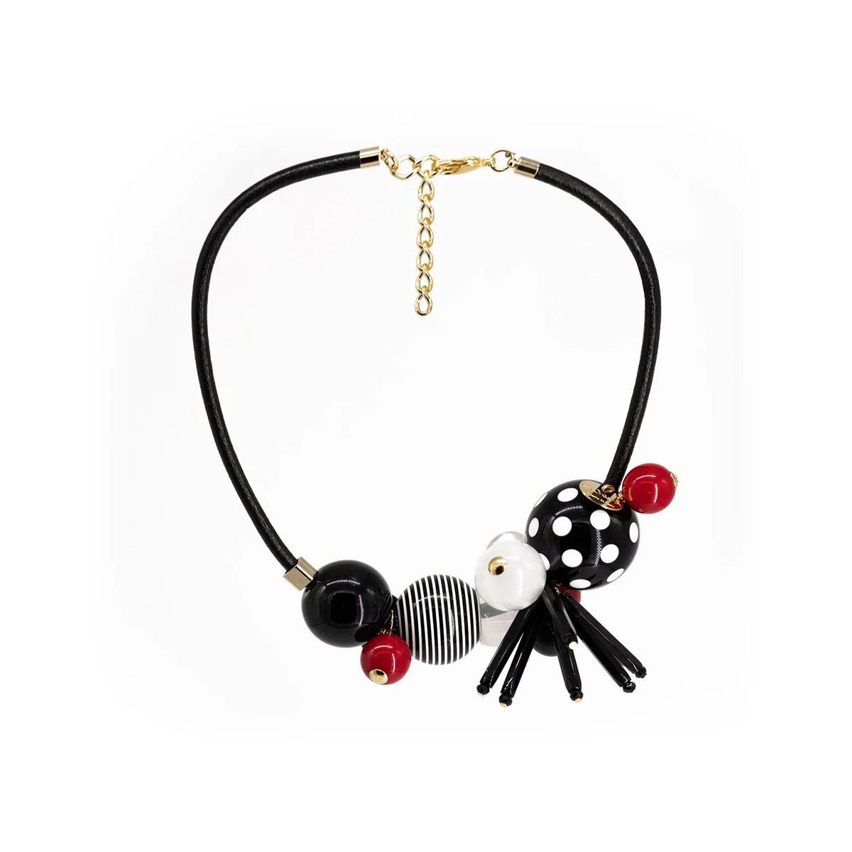 2. Pop Pois, necklace black Antùra Accessori acj96038p