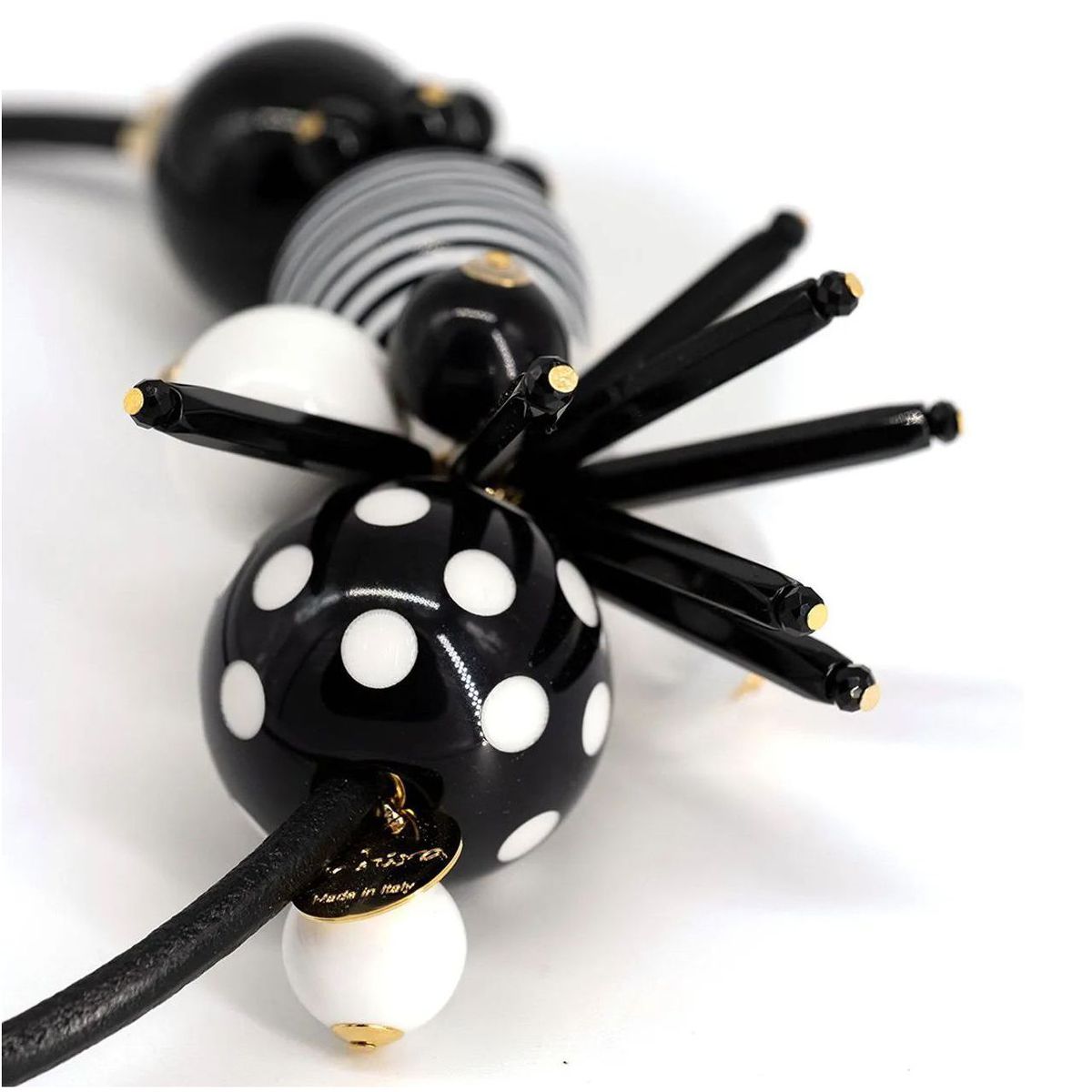 1. Pop Pois, necklace black Antùra Accessori acj96038p