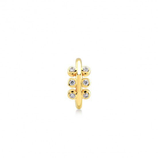 1. Cappuccino, sterling silver earring gold Kurshuni Gioielli kr966-300