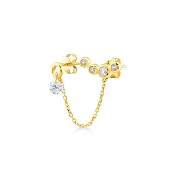beyoutifulthings Piercing per cartilagine, con zirconi, a forma di farfalla, in diversi colori, 68 mm di lunghezza, in acciaio inox, chiusura a vite e Acciaio inossidabile, colore: oro rosa