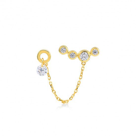 Orecchino Creolo Celtico In Argento Sterling 925, Stile Gotico Bali