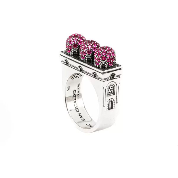 2. San Cataldo Palermo, silver ring silver gray