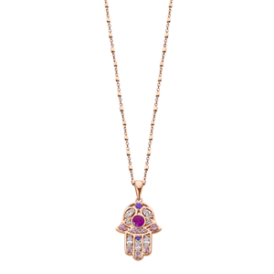 LP1989 Necklace rosegold LOTUS Silver
