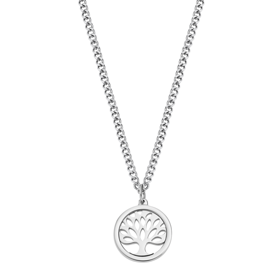 1. Tree life, steel necklace grey LOTUS Style