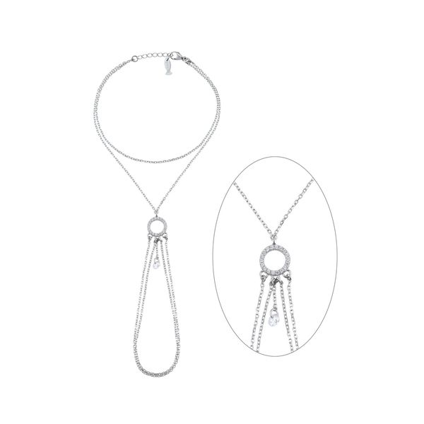 1. Mini dream catcher, sterling silver shahmaran Silver gray Kurshuni Gioielli kr930-900sp