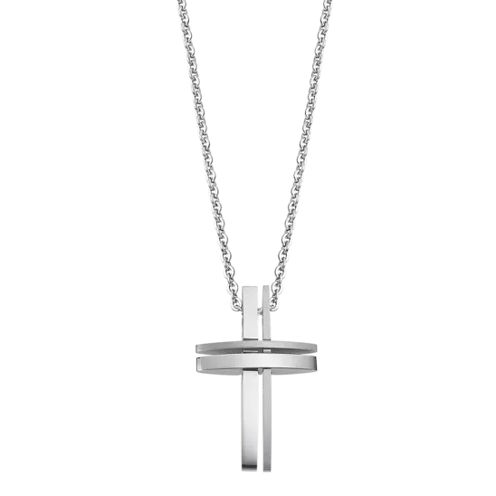 1. LS1984 Necklace steel gray LOTUS Style ls1984-1/1