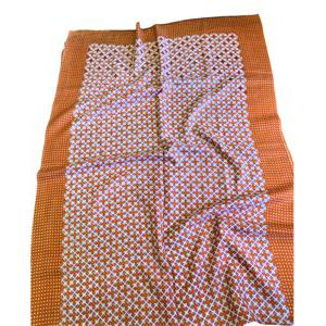 Sciarpa lana rombi arancione BRASS Workshop