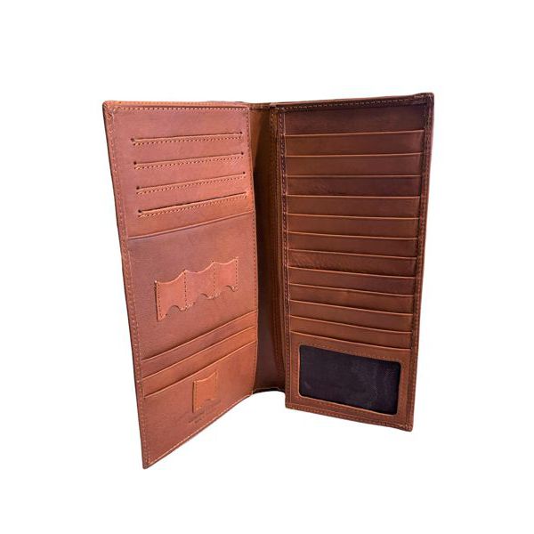 Porta documenti e carte di credito marrone BRASS Workshop op-8092