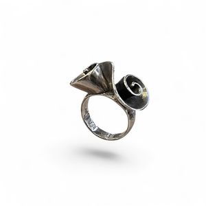 5. Anello Sinuo grigio argento